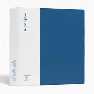 Minimalist Welcome Guest Information Guide Book Binder