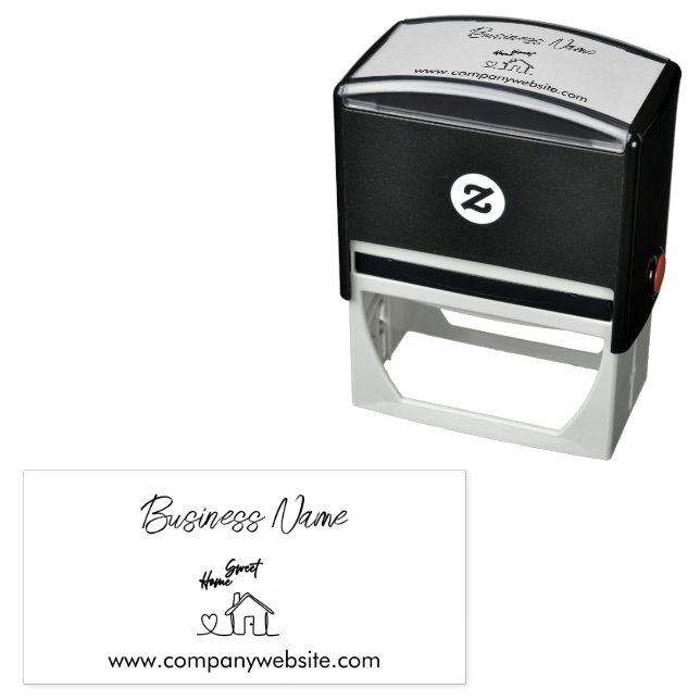 Minimalist Welcome Home Client Appreciation Self-inking Stamp (In Situ)