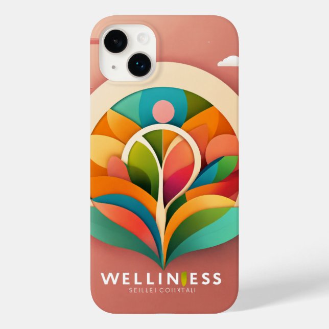 Minimalist Wellness Logo - Vector Design Case-Mate iPhone Case (Back)