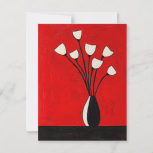 Minimalist Whimsy Flowers No.066 Postcard