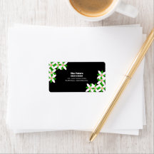 Minimalist White and Green Flower
