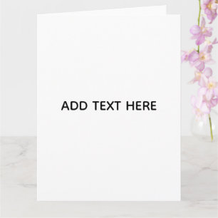 Minimalist White Elegant for Any Occasions Card