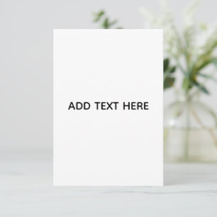 Minimalist White Elegant for Any Occasions Card