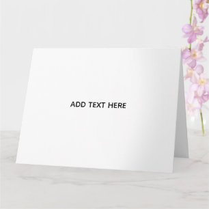 Minimalist White Elegant for Any Occasions Card