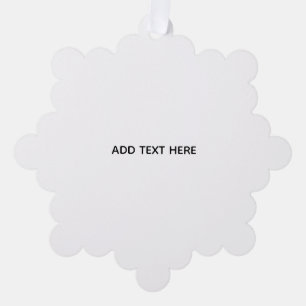 Minimalist White Elegant for Any Occasions Ornament Card