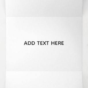 Minimalist White Elegant for Any Occasions Tri-Fold Holiday Card