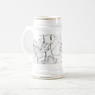 Minimalist White Flower Coffee Mug