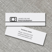 Minimalist White Grey Line Icon Photography