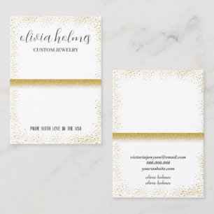 Minimalist white,  jewellery business card