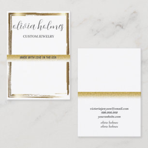 Minimalist white,  jewellery business card