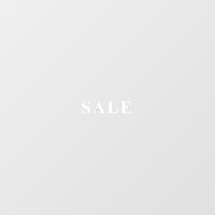 Minimalist White SALE Business Window Decal
