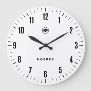 Minimalist White Wall Clock