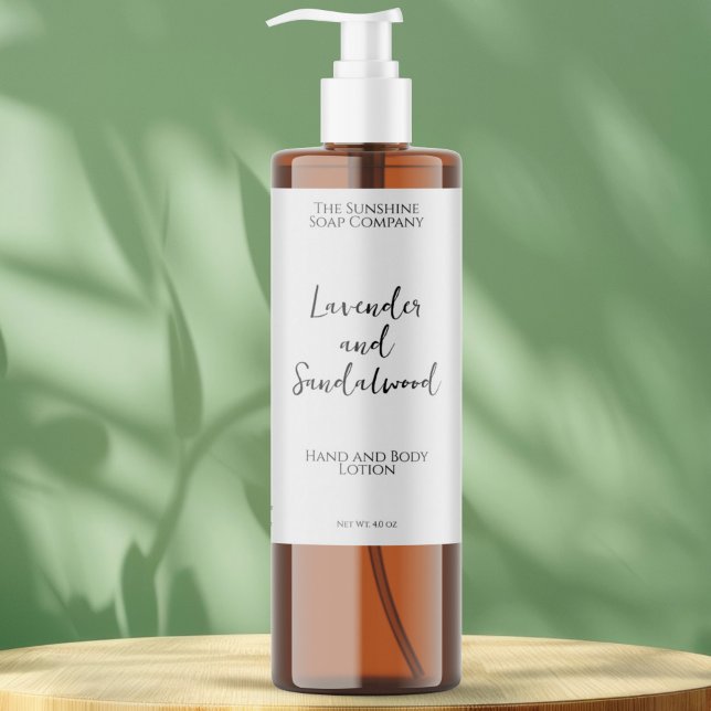 Minimalist white waterproof cosmetics bottle label (Creator Uploaded)