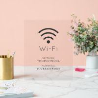Minimalist Wi-Fi Network & Password