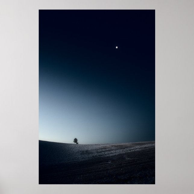 Minimalist Winter Landscape Old Linslade (8741)  Poster (Front)