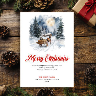 Minimalist Winter Wonderland Greeting Card