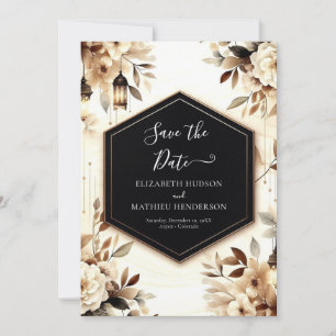 Minimalist Wood Rustic Wedding Save The Date