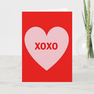 Minimalist Xoxo Card