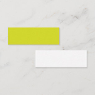 Minimalist Yellow Business Calling Card