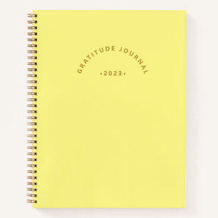 Minimalist Yellow Year Arch Gratitude Journal