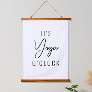 Minimalist Yoga Art – Customizable Inspirational  Hanging Tapestry