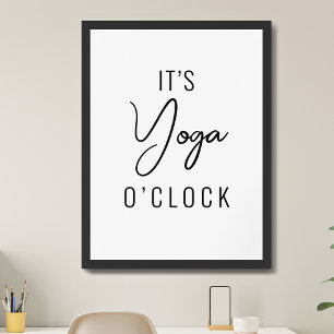 Minimalist Yoga Art – Customizable Inspirational Poster