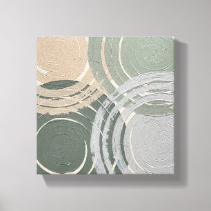 Minimalist Zen Abstract Wall Art   Layered Circle