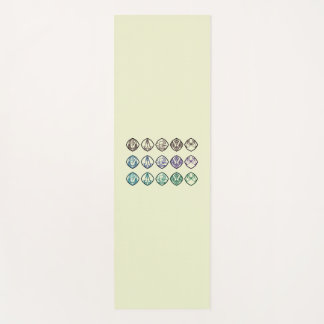 Minimalist Zen Buddhist Mudras Yoga mat