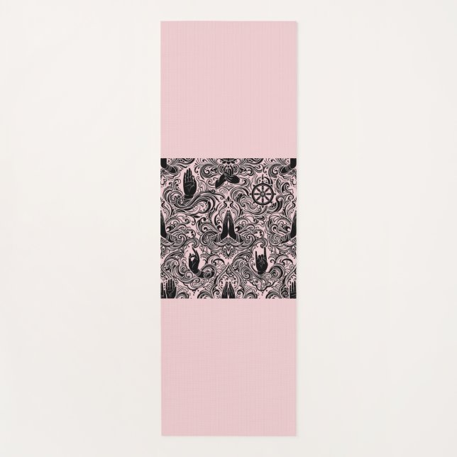 Minimalist Zen Buddhist Mudras Yoga mat (Front)