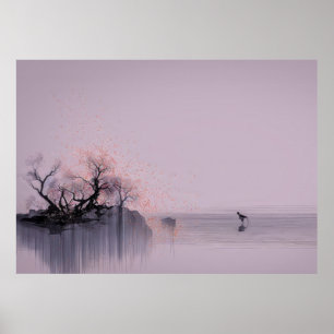 Minimalist Zen Landscape  Poster