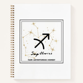 Minimalist Zodiac Sagittarius Crossbody Tote Notebook