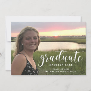 Minimaliste 2023 Faire-part de graduation photo