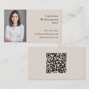 Minimaliste Carte de Visite Professionnelle Noir C