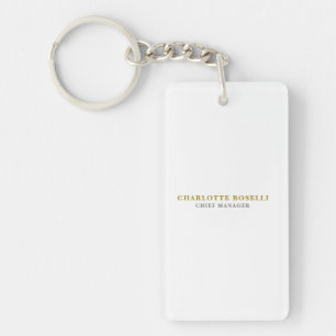 Minimaliste Classique Professionnel Couleur Or