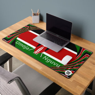 Minimaliste Drapeau Kenya Umoja ni Nguvu Asili V