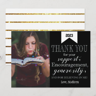 Minimaliste du Merci de diplôme Carte photo