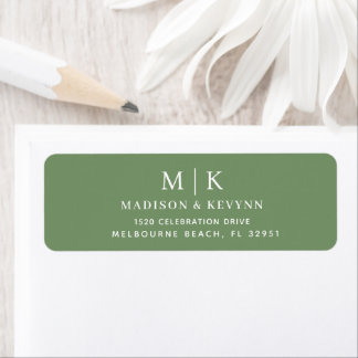 Minimaliste et Chic | Étiquette d'adresse de retou