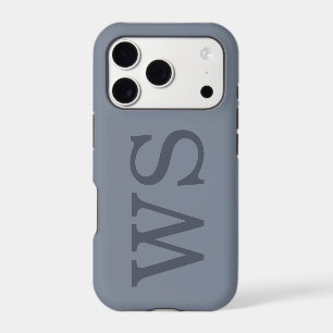 Minimaliste Grand Monogramme Initial Luxe Silencie