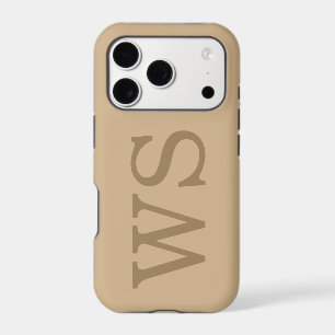 Minimaliste Grand Monogramme Initial Luxe Silencie