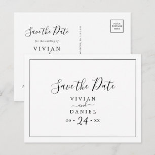 Minimaliste horizontal Enregistrer la carte postal