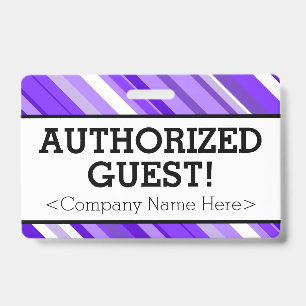 Minimaliste "INVITÉ AUTORISÉE !" Badge