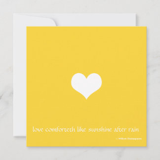 Minimaliste jaune et blanc Enregistrer la carte Da