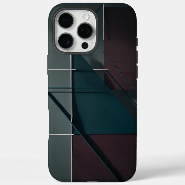 Minimaliste moderne - coque iphone géométrique Abs (Verso)