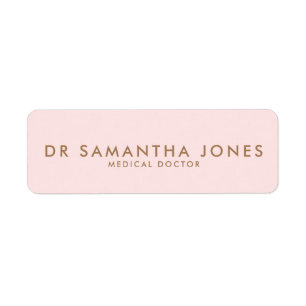 Minimaliste Moderne Docteur Professionnel Rose