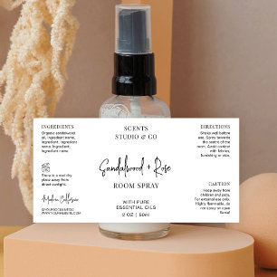 Minimaliste moderne Script Salle Spray bouteille p