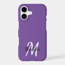 Minimaliste Monogramme Violet