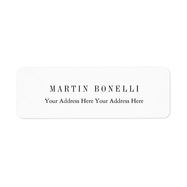 Minimaliste noir et blanc professionnel (Devant)