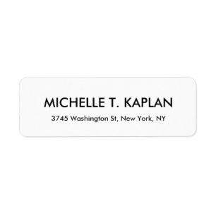 Minimaliste noir et blanc simple élégant moderne