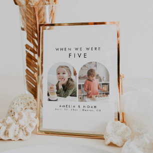 Minimaliste Quand Nous Étions Âge Numéro De Table