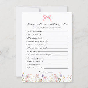 Minimaliste qui connaît Mariée meilleure carte de 
